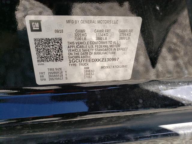 Photo 10 from auction – 2019 CHEVROLET SILVERADO with VIN 1GCUYEEDXKZ130997
