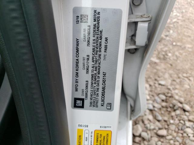Photo 10 from auction – 2020 CHEVROLET SPARK 1LT with VIN KL8CD6SA6LC451147