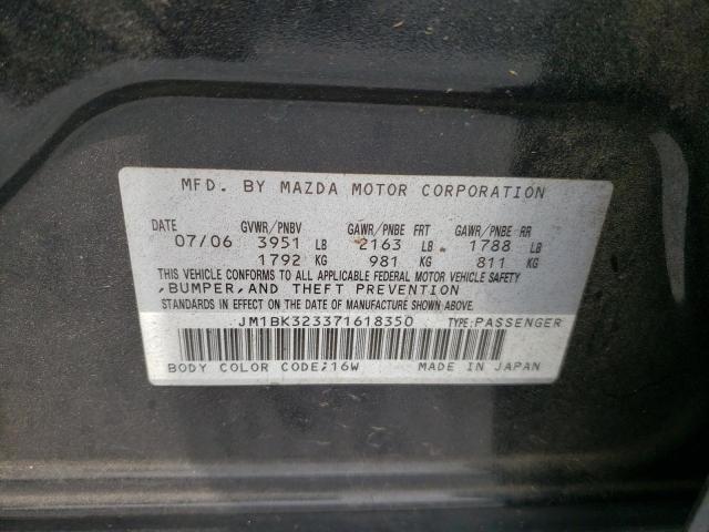 Photo 10 from auction – 2007 MAZDA 3 S with VIN JM1BK323371618350