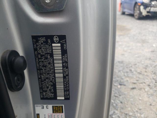 Photo 10 from auction – 2012 TOYOTA SCION TC with VIN JTKJF5C73C3043980