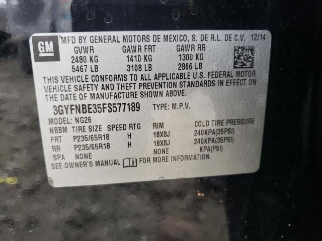 Photo 10 from auction – 2015 CADILLAC SRX LUXURY with VIN 3GYFNBE35FS577189