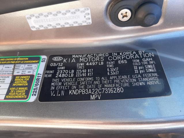 Photo 10 from auction – 2012 KIA SPORTAGE B with VIN KNDPB3A22C7316280