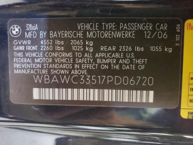 Photo 10 from auction – 2007 BMW 328 XI with VIN WBAWC33517PD06720
