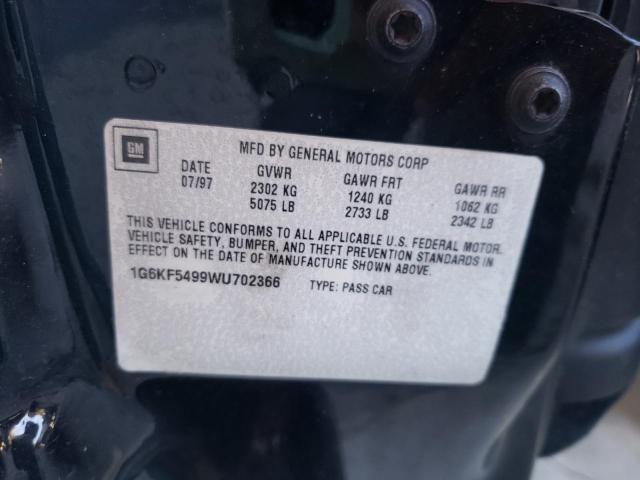 Photo 10 from auction – 1998 CADILLAC DEVILLE CO with VIN 1G6KF5499WU702366