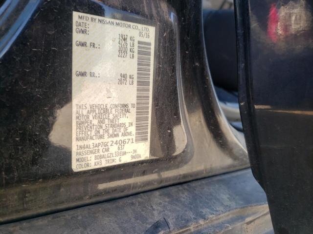 Photo 10 from auction – 2016 NISSAN ALTIMA 2.5 with VIN 1N4AL3AP7GC240671