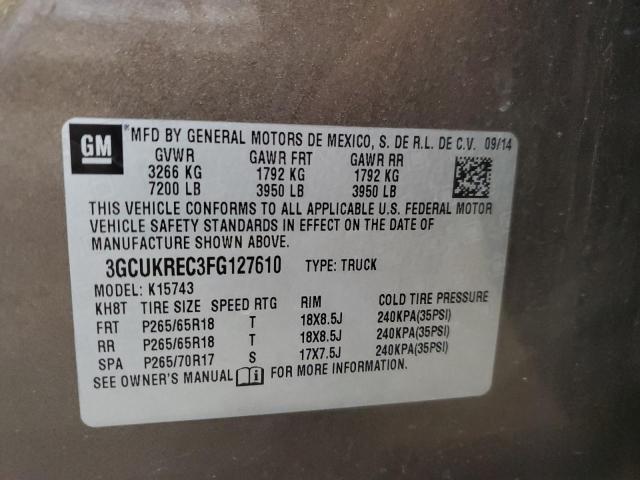 Photo 10 from auction – 2015 CHEVROLET SILVERADO with VIN 3GCUKREC3FG127610