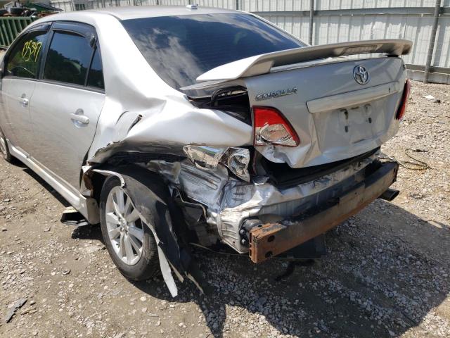Photo 9 from auction – 2009 TOYOTA COROLLA BA with VIN 2T1BU40E19C028232