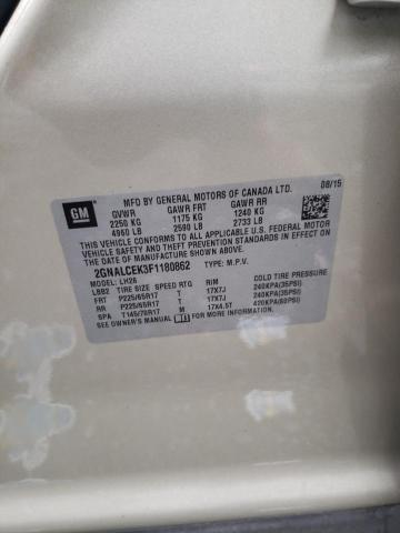 Photo 10 from auction – 2015 CHEVROLET EQUINOX LT with VIN 2GNALCEK3F1180862
