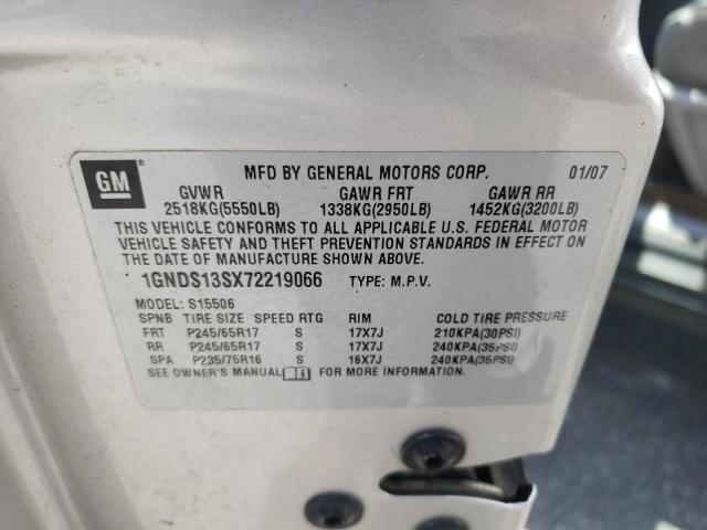 Photo 10 from auction – 2007 CHEVROLET TRAILBLAZE with VIN 1GNDS13SX72219066