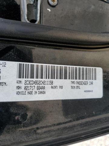 Photo 10 from auction – 2012 DODGE CHARGER SE with VIN 2C3CDXBG2CH211158