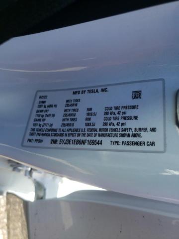 Photo 10 from auction – 2022 TESLA MODEL 3 with VIN 5YJ3E1EB6NF169544