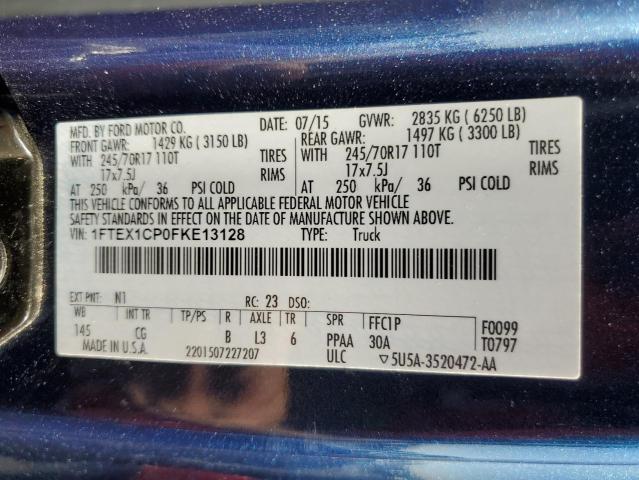 Photo 10 from auction – 2015 FORD F150 SUPER with VIN 1FTEX1CP0FKE13128