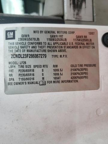 Photo 10 from auction – 2008 CHEVROLET EQUINOX LS with VIN 2CNDL23F286067279