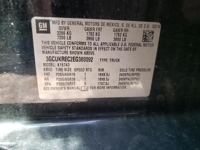 Photo 10 from auction – 2014 CHEVROLET SILVERADO with VIN 3GCUKREC2EG380092