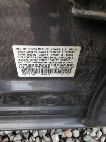 Photo 10 from auction – 2015 ACURA ILX 20 TEC with VIN 19VDE1F77FE006240