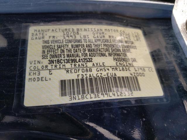 Photo 10 from auction – 2009 NISSAN VERSA S with VIN 3N1BC13E99L412532