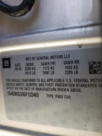 Photo 10 from auction – 2016 BUICK LACROSSE with VIN 1G4GB5G30GF133463