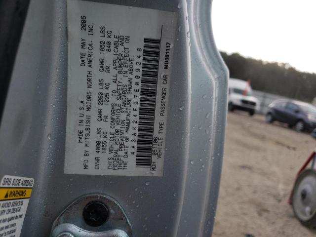 Photo 10 from auction – 2007 MITSUBISHI ECLIPSE GS with VIN 4A3AK24F97E009248