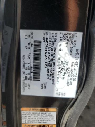Photo 10 from auction – 2005 MERCURY MOUNTAINEE with VIN 4M2DU86W55ZJ11639