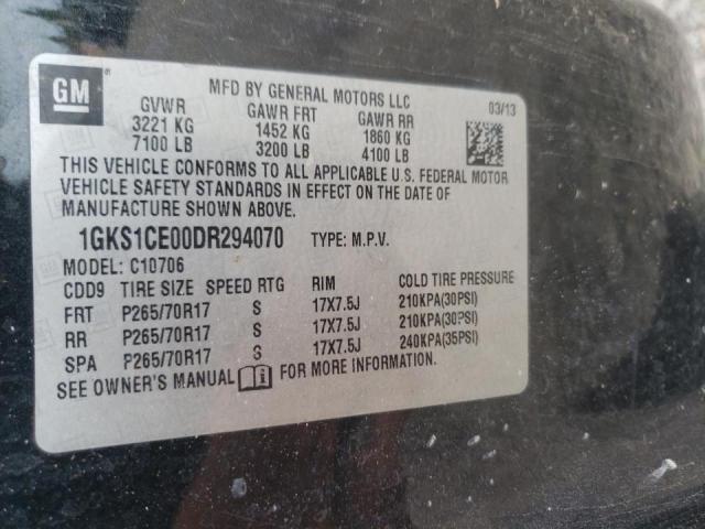 Photo 10 from auction – 2013 GMC YUKON SLT with VIN 1GKS1CE00DR294070