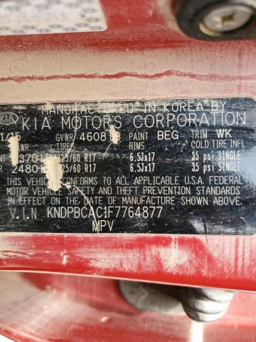 Photo 10 from auction – 2015 KIA SPORTAGE L with VIN KNDPBCAC1F7764877
