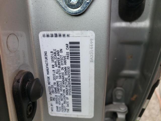 Photo 10 from auction – 2004 PONTIAC VIBE with VIN 5Y2SL62854Z425530