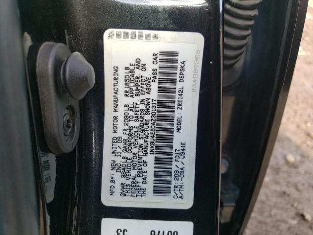 Photo 10 from auction – 2010 TOYOTA COROLLA BA with VIN 1NXBU4EE0AZ301317
