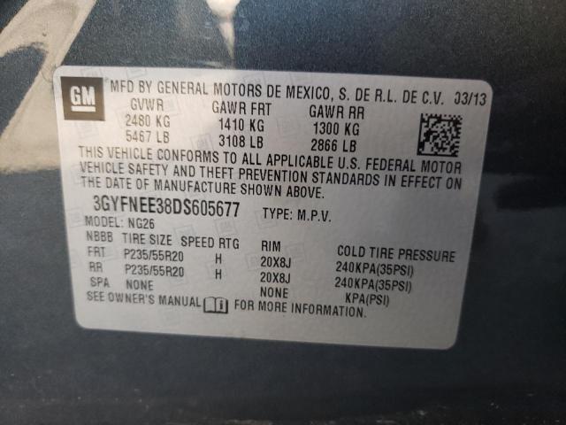 Photo 10 from auction – 2013 CADILLAC SRX PREMIU with VIN 3GYFNEE38DS605677