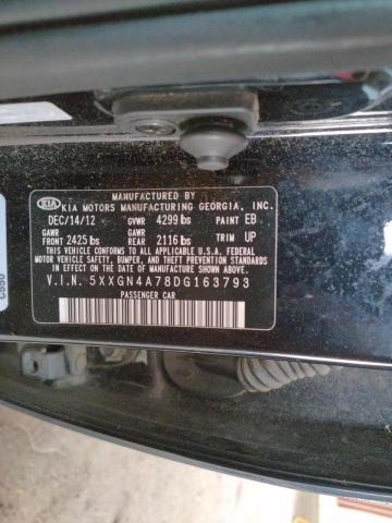 Photo 10 from auction – 2013 KIA OPTIMA EX with VIN 5XXGN4A78DG163793