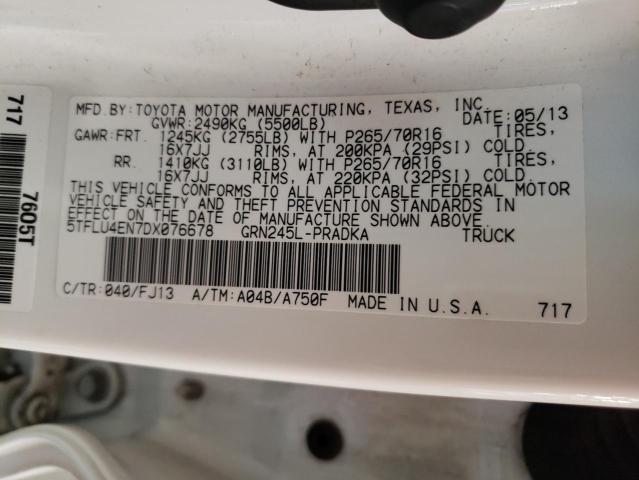 Photo 10 from auction – 2013 TOYOTA TACOMA DOU with VIN 5TFLU4EN7DX076678