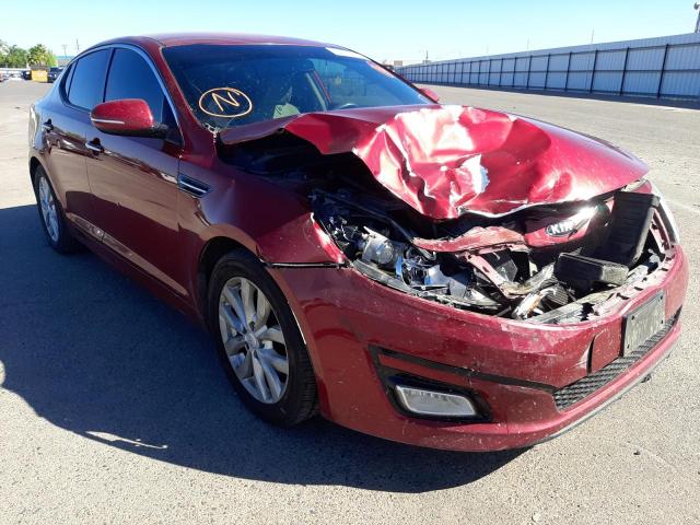 KIA OPTIMA LX 2014 with VIN 5XXGM4A71EG328927 - Photo from auction