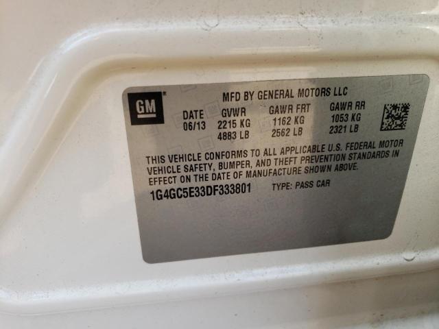 Photo 10 from auction – 2013 BUICK LACROSSE with VIN 1G4GC5E33DF333801