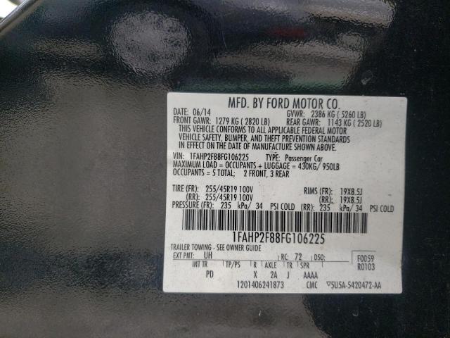 Photo 10 from auction – 2015 FORD TAURUS LIM with VIN 1FAHP2F88FG106225