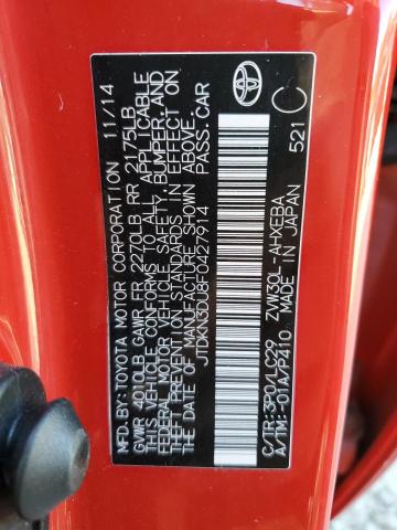 Photo 10 from auction – 2015 TOYOTA PRIUS with VIN JTDKN3DU8F0427914
