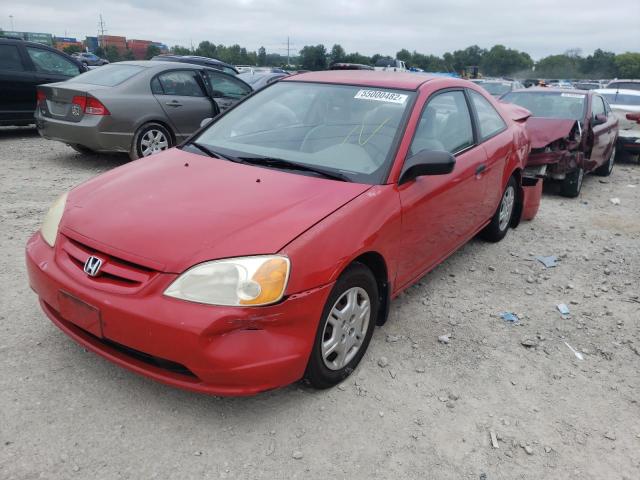 Photo 2 from auction – 2001 HONDA CIVIC LX with VIN 1HGEM21591L052941