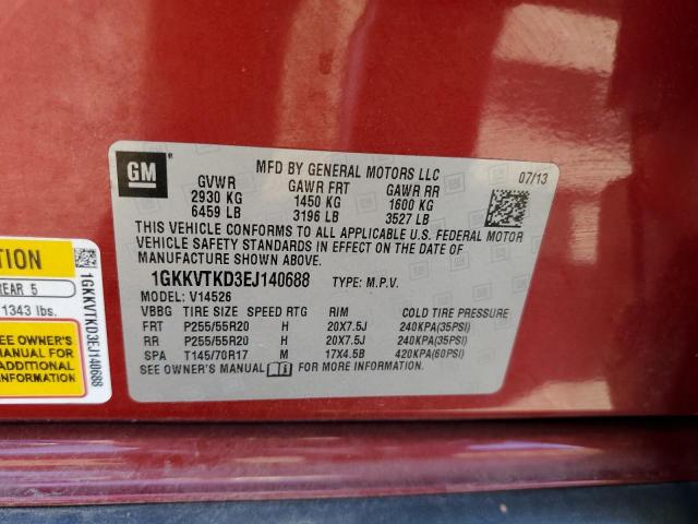 Photo 10 from auction – 2014 GMC ACADIA DEN with VIN 1GKKVTKD3EJ140688