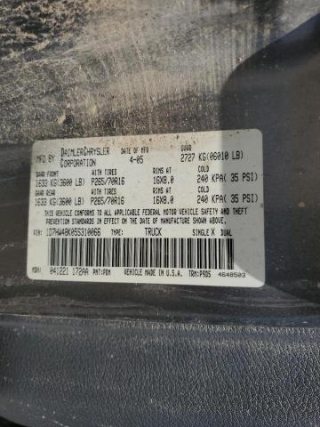 Photo 10 from auction – 2005 DODGE DAKOTA QUA with VIN 1D7HW48K05S310066