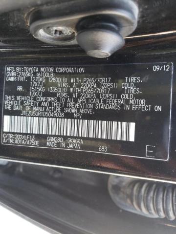 Photo 10 from auction – 2013 TOYOTA 4RUNNER SR with VIN JTEZU5JR1D5049038