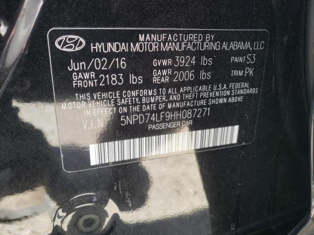 Photo 10 from auction – 2017 HYUNDAI ELANTRA SE with VIN 5NPD74LF9HH087271