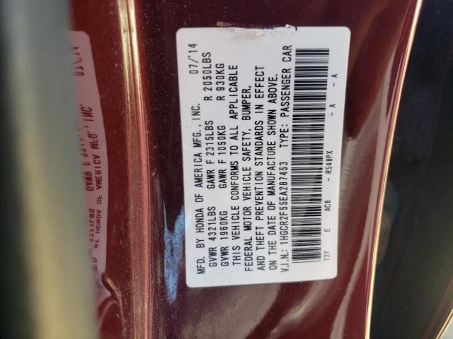 Photo 10 from auction – 2014 HONDA ACCORD SPO with VIN 1HGCR2F55EA287453