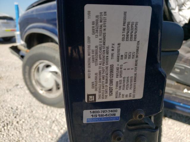 Photo 10 from auction – 2001 CHEVROLET BLAZER with VIN 1GNDT13W612206693
