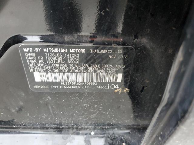Photo 10 from auction – 2019 MITSUBISHI MIRAGE G4 with VIN ML32F3FJ0KHF06592