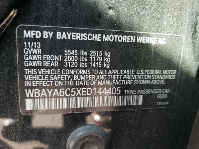 Photo 10 from auction – 2014 BMW 740 I with VIN WBAYA6C5XED144405