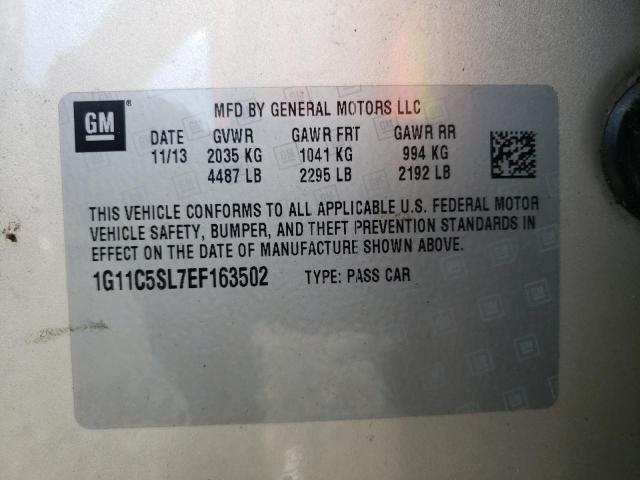 Photo 10 from auction – 2014 CHEVROLET MALIBU 1LT with VIN 1G11C5SL7EF163502