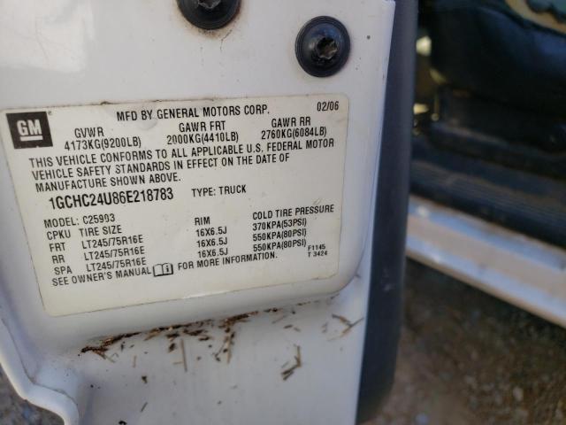 Photo 10 from auction – 2006 CHEVROLET SILVERADO with VIN 1GCHC24U86E218783