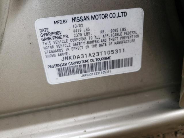 Photo 10 from auction – 2003 INFINITI I35 with VIN JNKDA31A23T105311