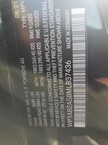 Photo 10 from auction – 2021 PORSCHE MACAN S with VIN WP1AB2A58MLB37436