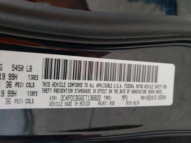 Photo 10 from auction – 2014 DODGE JOURNEY SX with VIN 3C4PDCBG6ET136822