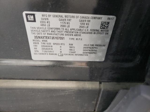 Photo 10 from auction – 2018 CHEVROLET EQUINOX LT with VIN 2GNAXTEX7J6167091