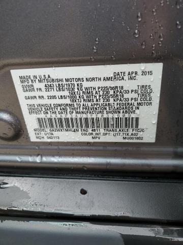 Photo 10 from auction – 2015 MITSUBISHI OUTLANDER with VIN 4A4AP3AU3FE032609